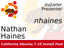 Ubuntu California Local Community Team Installfest name badge